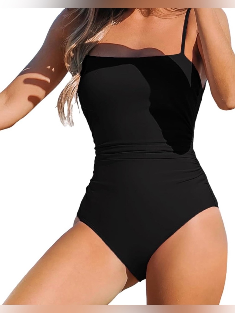 CUPSHE Women Swimsuit One Piece Bathing Suit XS Black Onepiece swimsuit